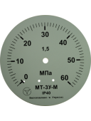 Манометр показывающий МТ-3У-М (МТ-3У, МТ 3У, МТ3У, МТ3-У) - радиальный штуцер (РШ)