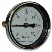 Термометр биметаллический осевой ТБУ-63 (ТБУ 63, ТБУ63, ТБ-63, ТБ-063, ТБ 63, ТБ63, ТБП)