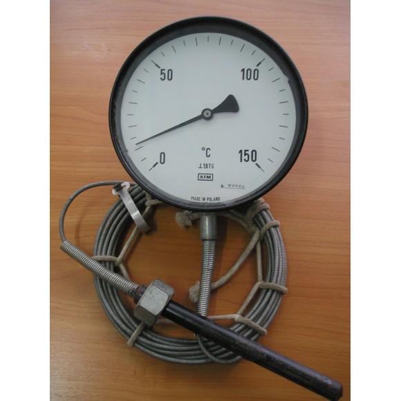Термометр манометрический КFM (диаметр 160мм) 0+150С