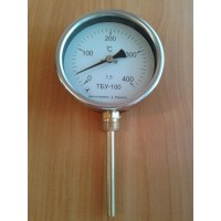 Термометр биметаллический радиальный ТБУ-100 (ТБУ 100, ТБУ100, ТБ-100, ТБ 100, ТБ100, ТБП)