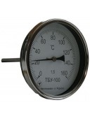 Термометр биметаллический осевой ТБУ-100 (ТБУ 100, ТБУ100, ТБ-100, ТБ 100, ТБ100, ТБП)