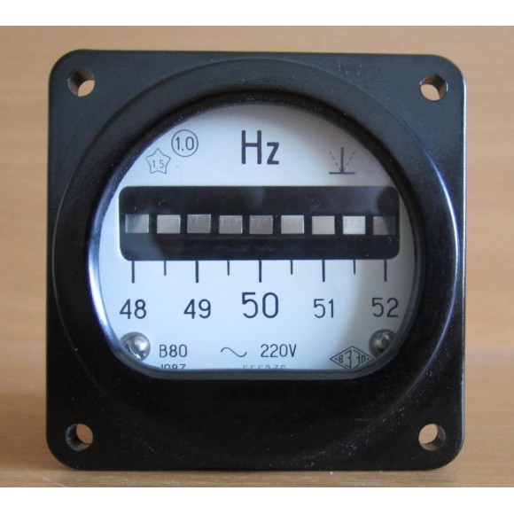 Частотомер щитовой вибрационный В80, В81 (В-80, В 80, В-81, В 81)